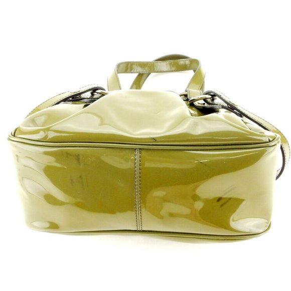 Authentic FURLA handbag with tack Enamel leather - Picture 3 of 9